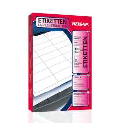 100 Blatt Drucker Etiketten 48,5 x 25,4 mm Selbstklebend DIN A4 (4000 St. Etiketten) Laser Copy Inkjet