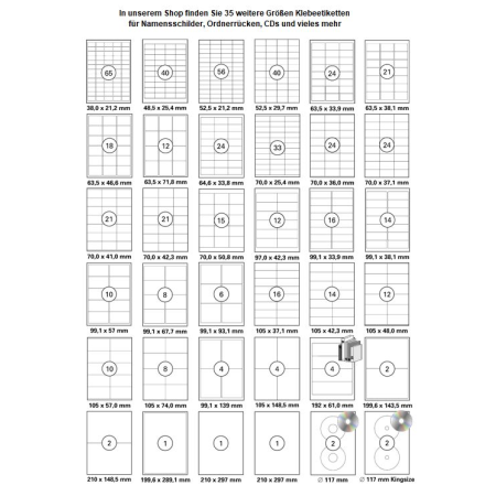 Ordnerrucken Etiketten 192x61 Mm Labels Zum Bedrucken 400 Ordnerrucken Etiketten Topstick 8722 Buro Schreibwaren Publiciudad Cl