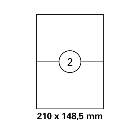 100 Blatt Paket Aufkleber DHL, UPS, DPD 210 x 148,5 mm selbstklebend DIN A4 (200 St. Etiketten) Laser Copy Inkjet