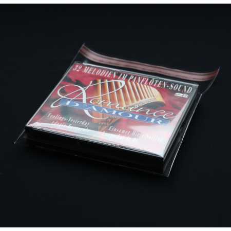 Schutzhüllen für Doppel CD Jewel Case und 4-Fach CD Box 169 x 138 mm + 64 mm Klappe 40 mµ Folie hochtransparent DigiPack EcoBook 25 Stück