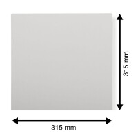 LP Deluxe Ersatz Cover 315x315 mm weiß für Vinyl 