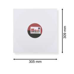 Reinweiße Innenhüllen für LP Maxi Single Vinyl Schallplatten 309x305 mm gefüttert 90 g Papier 25 Stück