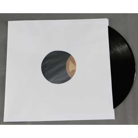 Reinweiße Innenhüllen für LP Maxi Single Vinyl Schallplatten 309x305 mm gefüttert 90 g Papier 100 Stück