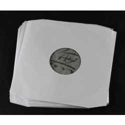 Reinweiße Innenhüllen für LP Maxi Single Vinyl Schallplatten mit Eckenschnitt 309x301/304 mm gefüttert 90 g Papier