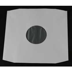Reinweiße Innenhüllen für LP Maxi Single Vinyl Schallplatten mit Eckenschnitt 309x301/304 mm gefüttert 90 g Papier 10 Stück