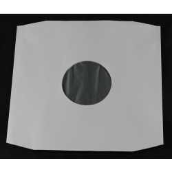 Reinweiße Innenhüllen für LP Maxi Single Vinyl Schallplatten mit Eckenschnitt 309x301/304 mm gefüttert 90 g Papier 50 Stück