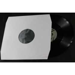 Reinweiße Innenhüllen für LP Maxi Single Vinyl Schallplatten mit Eckenschnitt 309x301/304 mm gefüttert 90 g Papier 300 Stück