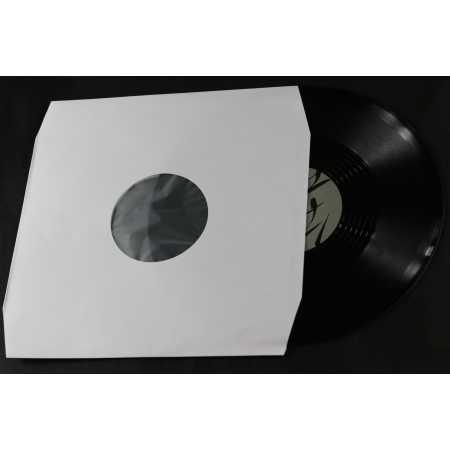 Reinweiße Innenhüllen für LP Maxi Single Vinyl Schallplatten mit Eckenschnitt 309x301/304 mm gefüttert 90 g Papier 400 Stück