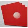 Rote Innenhüllen für LP Maxi Single Vinyl Schallplatten 309x301/304 mm gefüttert 80 g Papier 10 Stück
