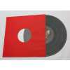 Rote Innenhüllen für LP Maxi Single Vinyl Schallplatten 309x301/304 mm gefüttert 80 g Papier 25 Stück