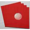 Rote Innenhüllen für LP Maxi Single Vinyl Schallplatten 309x301/304 mm gefüttert 80 g Papier 50 Stück
