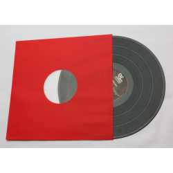 Rote Innenhüllen für LP Maxi Single Vinyl Schallplatten 309x301/304 mm gefüttert 80 g Papier 100 Stück