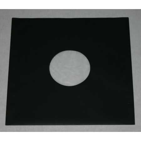 Schwarze Innenhüllen für LP Maxi Single Vinyl Schallplatten 309x301/304 mm gefüttert 80 g Papier
