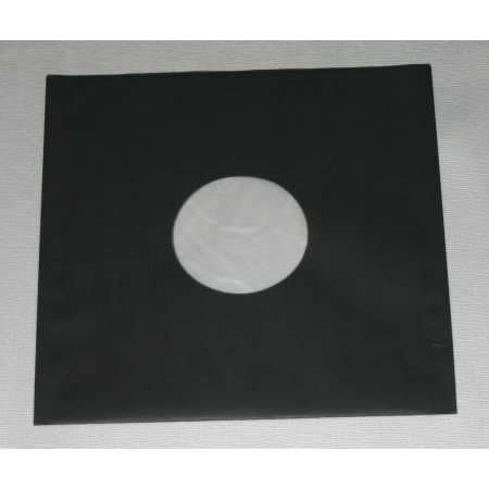 Schwarze Innenhüllen für LP Maxi Single Vinyl Schallplatten 309x301/304 mm gefüttert 80 g Papier 25 Stück