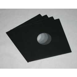 Schwarze Innenhüllen für LP Maxi Single Vinyl Schallplatten 309x301/304 mm gefüttert 80 g Papier 25 Stück