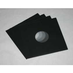 Schwarze Innenhüllen für LP Maxi Single Vinyl Schallplatten 309x301/304 mm gefüttert 80 g Papier 1400 Stück