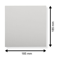 Single 300 g Deluxe Cover 185x185 weiß zur Aufbewahrun