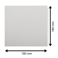 Single Deluxe Ersatz Cover 180x180 mm weiß für Vi