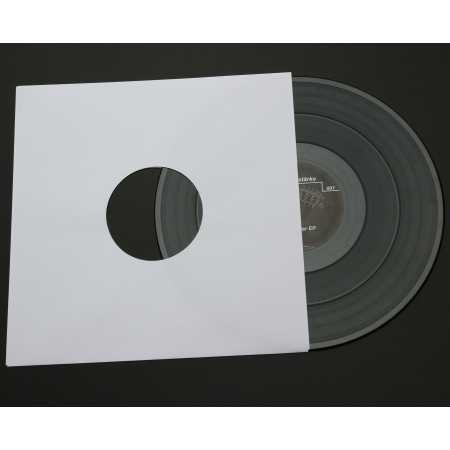 Single 7 Zoll Deluxe Innenhüllen 180x180 mm reinweiß für Vinyl Schallplatten ungefüttert 90 g Papier mit Innenloch 2000 Stück