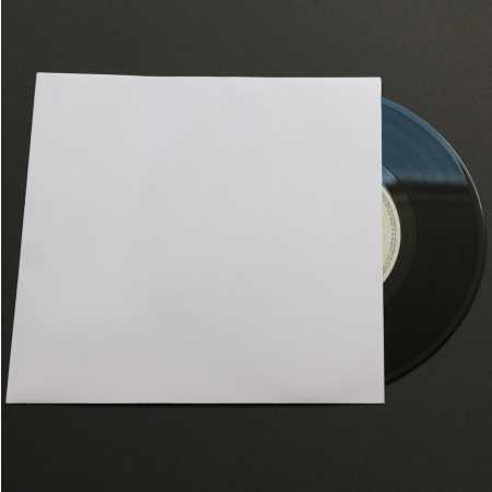 Single 7 Zoll Deluxe Innenhüllen 180x180 mm reinweiß ohne Mittelloch für Vinyl Schallplatten ungefüttert 90 g Papier