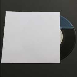 Single 7 Zoll Deluxe Innenhüllen 180x180 mm reinweiß ohne Mittelloch für Vinyl Schallplatten ungefüttert 90 g Papier 10 Stück