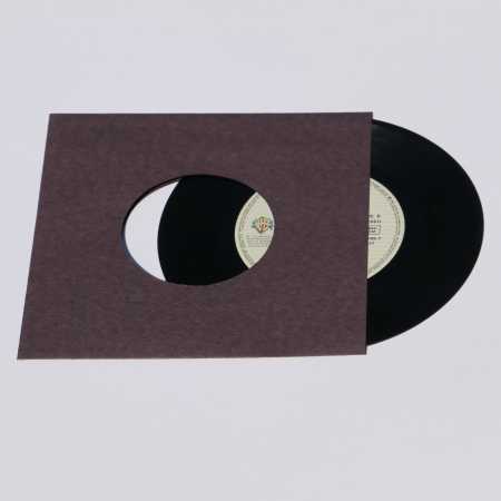 Single 7 Zoll Premium anthrazit/schwarz Innenhüllen 180 x 180 mm für Vinyl Schallplatten ungefüttert 80 g Papier mit Innenloch 10 Stück