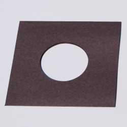 Single 7 Zoll Premium anthrazit/schwarz Innenhüllen 180 x 180 mm für Vinyl Schallplatten ungefüttert 80 g Papier mit Innenloch 25 Stück