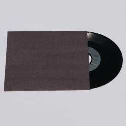 Single 7 Zoll Premium anthrazit/schwarz Innenhüllen 180 x 180 mm für Vinyl Schallplatten ungefüttert 80 g Papier ohne Innenloch 10 Stück