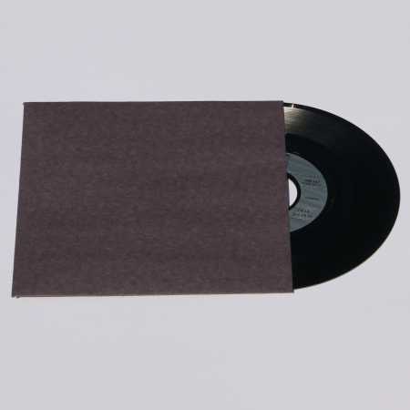 Single 7 Zoll Premium anthrazit/schwarz Innenhüllen 180 x 180 mm für Vinyl Schallplatten ungefüttert 80 g Papier ohne Innenloch 50 Stück