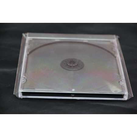 Dicke Jewel Case Schutzhüllen aus glasklarer 100 mµ Folie für CD/DVD Hüllen Box bis 10 mm auch für Slim Case Papier/Pappe CD Hüllen 300 Stück