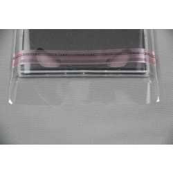 Schutzhüllen für CD Hüllen Jewel Case aus Folie mit Klappe und Adhäsionsverschluss 139x147 mm