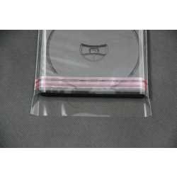 Schutzhüllen für DVD Hüllen Box aus Folie mit Klappe und Adhäsionsverschluss 152x198 mm 200 Stück