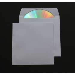 Deluxe Papier CD/DVD/Blu-ray Hüllen mit Klappe 90 g Papier 125x125 mm 500 Stück