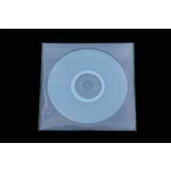 CD/DVD/Blu ray Hüllen 127x127 mm aus hochtransparenter Folie mit Klappe und Adhäsionsverschluss 1000 Stück
