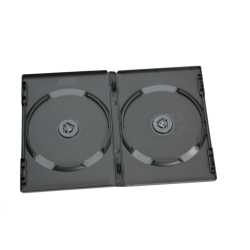 Premium CD DVD Hüllen 2-fach schwarz 14 mm zweifach Doppelbox
