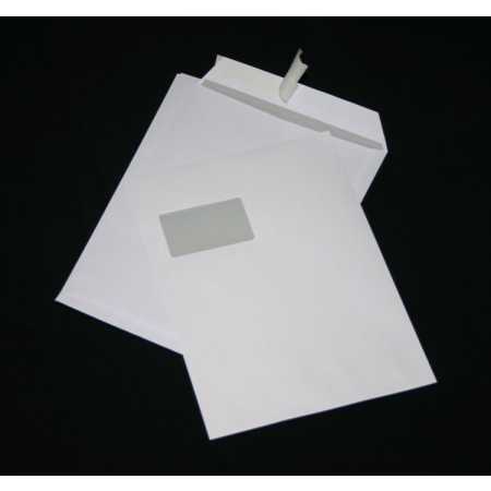Versandtaschen DIN A4 C4 weiß mit Fenster Briefumschläge Kuvert HK