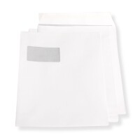 Versandtaschen DIN C4 weiß mit Fenster, haftklebend 6