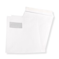 Versandtaschen DIN C4 weiß mit Fenster, haftklebend 7