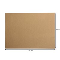 Versandtaschen extra stark 120 g DIN C4 braun ohne Fenster, 