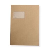 Versandtaschen DIN C4 braun mit Fenster, gallery
