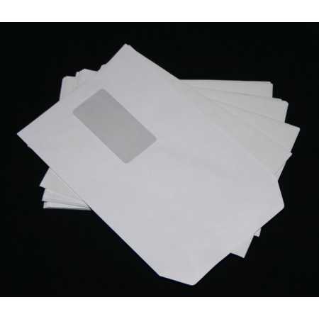 Versandtaschen DIN A5 C5 weiß mit Fenster Briefumschläge Kuvert HK 50 Stück