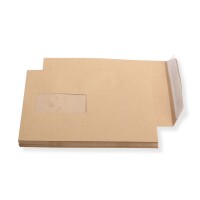 Versandtaschen DIN C5 braun mit Fenster haftklebend 4