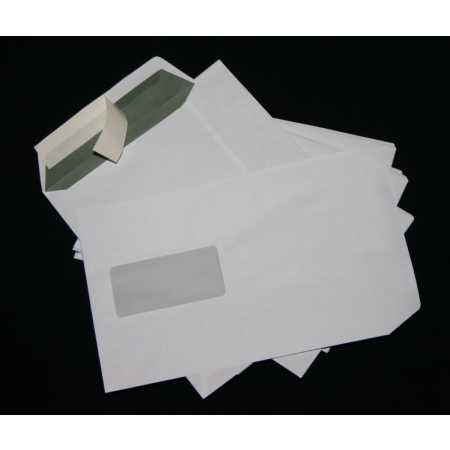 Versandtaschen DIN B5 weiß mit Fenster Briefumschläge Kuvert HK