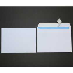 C6 Briefumschläge weiß ohne Fenster 114x162 mm haftklebend
