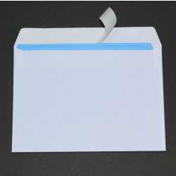 C6 Briefumschläge weiß ohne Fenster 114x162 mm haftklebend 100 Stück
