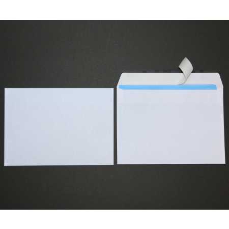 C6 Briefumschläge weiß ohne Fenster 114x162 mm haftklebend 250 Stück