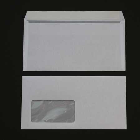 Briefumschläge DIN Lang mit Fenster 110 x 220 mm weiß HK Versandtaschen Kuvert