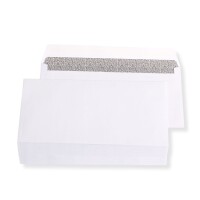 Kompaktbrief Versandtaschen weiß ohne Fenster, haftkle