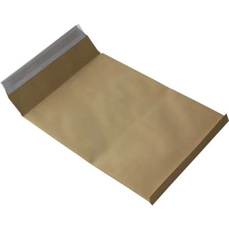 B4 Faltenversandtaschen braun Stehboden und 20 mm Falte 130 g Kuvert 250x353x20 mm haftklebend Briefumschläge HK Briefhüllen