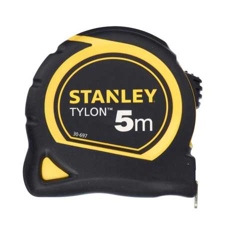Stanley 5 m Tylon Bandmaß, Polymer Schutzschicht, verschiebbarer Endhaken 5 Stück